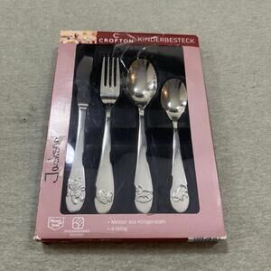 Kinderbesteck Nursery Childrens 4 pc Stainless Cutlery Flatware New